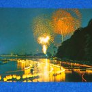 STAGGERING VINTAGE KYOTO JAPAN ARASHIYAMA PARK NIGHT SCENE POSTCARD KEEPSAKE