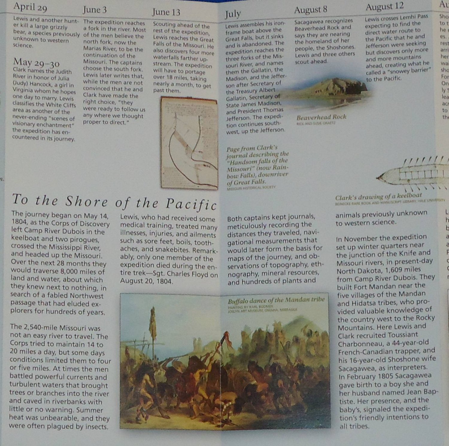BRAND NEW STUPENDOUS LEWIS AND CLARK TRAIL BROCHURE KEEPSAKE CORPS OF BRAND NEW STUPENDOUS LEWIS AND CLARK TRAIL BROCHURE KEEPSAKE CORPS OF