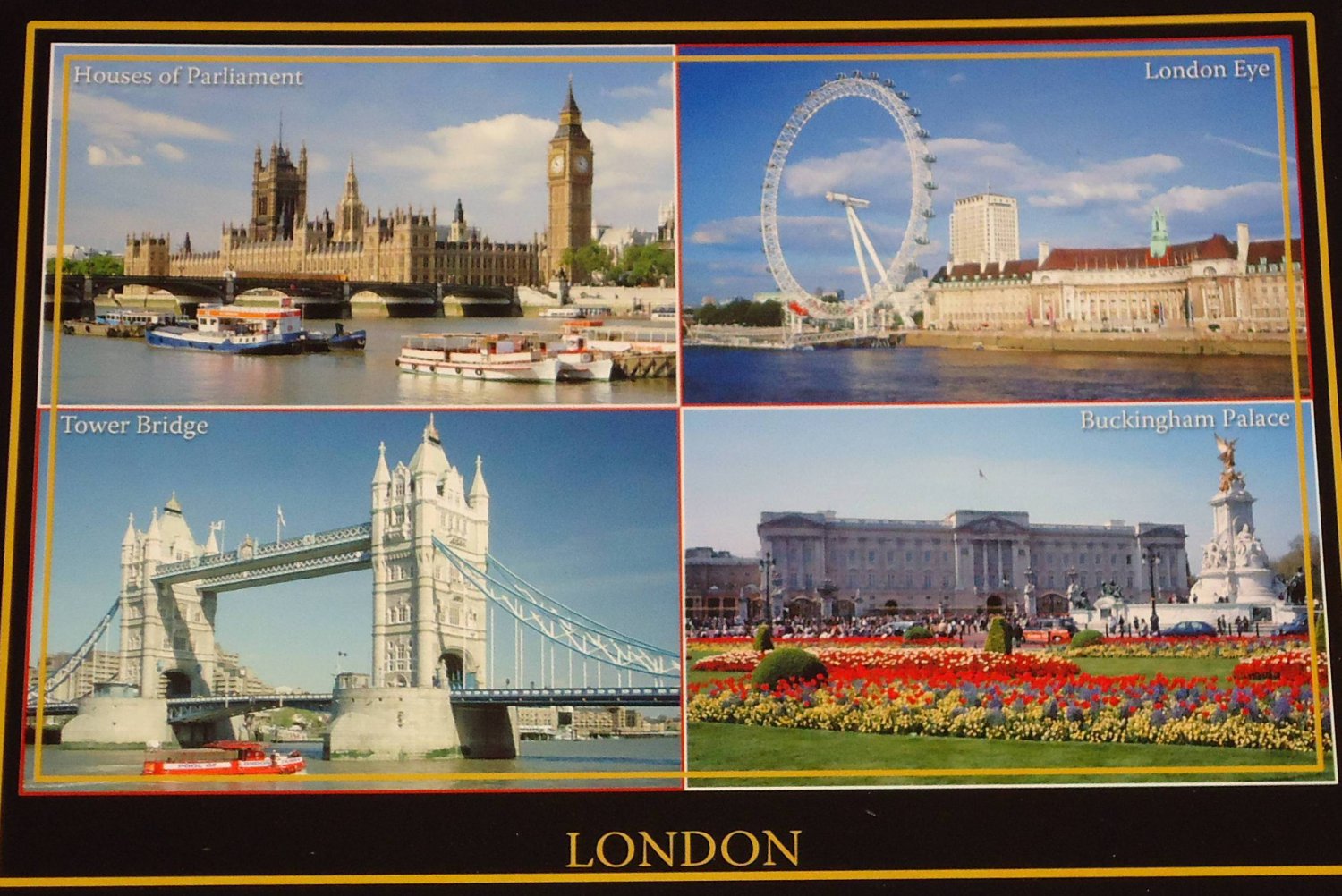 BRAND NEW COOL LONDON ENGLAND POSTCARD TOWER BRIDGE LONDON EYE ...