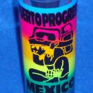 BRAND NEW SPARKLING MEXICO PROGRESO MAYAN GOD RAINBOW COLORS SHOT GLASS KEEPSAKE
