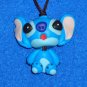 BRAND NEW COOL "WALT DISNEY" LILO & STITCH CHARACTER PLASTIC FIGURE WITH STRAP