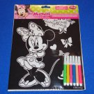 **BRAND NEW** WALT DISNEY MINNIE MOUSE VELVET COLORING SHEET **FACTORY SEALED**