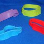 BRAND NEW FOUR AWESOME SCIENCE PARTY DNA RUBBER BRACELETS - OMG ASAP LOL ROTFL