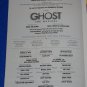 GHOST THE MUSICAL PLAYBILL BASED ON THE PATRICK SWAYZE DEMI MOORE 90S MOVIE