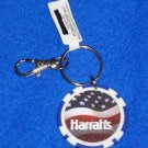 BRAND NEW DYNAMIC HARRAH'S AMERICAN FLAG LUCKY CHIP $1,000,000 KEYCHAIN KEEPSAKE