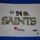 BRAND NEW ALLURING NEW ORLEANS SAINTS CAM JORDAN FLEUR DE LIS HELMET RALLY TOWEL