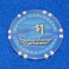 OUTSTANDING ROYAL CARIBBEAN INTERNATIONAL $1.00 CASINO CHIP COLLECTOR'S ITEM