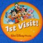 BRAND NEW EXTRAORDINARY WALT DISNEY WORLD FIRST VISIT BUTTON PIN COMMEMORATIVE