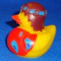 BRAND NEW UNIQUE CHARMING HIPPIE RUBBER DUCK 60'S HIPSTER BEATNIK