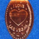 BRAND NEW IRRESISTIBLE I LOVE (HEART) LAS VEGAS PENNY COLLECTIBLE SIN CITY TOKEN