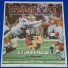 BRAND NEW WHERE Y'AT MAGAZINE - NEW ORLEANS SAINTS STEVE GLEASON COLLECTIBLE