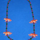AWESOME NEW ORLEANS TIGERS MARDI GRAS COLORS BEAD - PERFECT FOR LSU TIGERS GAMES