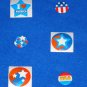 3 BRAND NEW SENSATIONAL PATRIOTIC BUTTON PIN SET COLLECTIBLES + BONUS STICKERS
