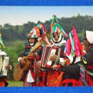 BRAND NEW VIBRANT MEXICO CARNAVAL DE SAN JUAN CHAMULA ART CARD ESTADO DE CHIAPAS