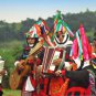 BRAND NEW VIBRANT MEXICO CARNAVAL DE SAN JUAN CHAMULA ART CARD ESTADO DE CHIAPAS