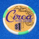 EXTRAORDINARY DOWNTOWN LAS VEGAS CIRCA RESORT HOTEL CASINO CHIP COLLECTOR'S ITEM