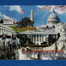 BRAND NEW 8 LANDMARKS WASHINGTON DC IWO JIMA LINCOLN US CAPITOL VIETNAM POSTCARD