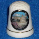 BRAND NEW WASHINGTON DC U.S. CAPITOL WHITE HOUSE PORCELAIN THIMBLE COLLECTIBLE