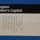 BRAND NEW WASHINGTON DC NATIONAL PARK SERVICE THE NATION’S CAPITAL BROCHURE