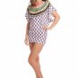 Trina Turk Swim Beach Cover Up Tunic Dress Size S Small Kon Tiki White Top NWT