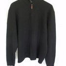 Polo Ralph Lauren Mens XXL Sweater 100% Lambs Wool 1/4 zip Black Pullover