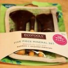 NEW ECOTOOLS 5 PIECE BAMBOO MINERAL MAKEUP BRUSHES SET CRUELTY FREE