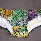 NEW WOMEN'S L LARGE BIKINI BOTTOMS ANIMAL PRINT SWIM BATHING SUIT