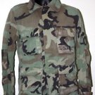 USMC WOODLAND CAMO BLOUSE SHIRT WITH STAMP M/S MEDIUM SHORT