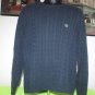 MEN'S CHAPS BY RALPH LAUREN BLUE SWEATER L LARGE 100% COTTON GREAT CONDITION