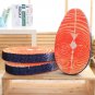 3D Squishy Food Salmon Streaky Meat Plush Pillow Car Cushion Home Decor Gift