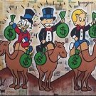Alec Monopoly Modern Abstract HUGE Canvas Oil Painting Suprise 20x30"-Unframed