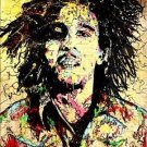 Alec Monopoly Abstract Handcraft HUGE Canvas Oil Painting  Bob Marley 24x32"