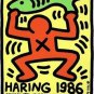 Keith Haring pop art abstract oil painting on canvas The Fish 24x32" decoration