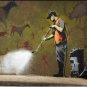 Bansky Modern Abstract graffiti Handcraft Canvas Oil Painting Cleaning 20x28