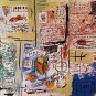 Jean Michel Basquiat "Olympic" Abstract HUGE Oil Painting on Canvas 24x36"