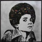 Mr Brainwash Michael Jackson Bansky Abstract Oil Painting on Canvas 28x28"