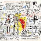 Jean Michel Basquiat Boxer Rebellion Abstract HUGE Oil Painting on Canvas 24x36"