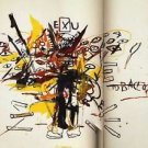 Jean-Michel Basquiat "Exu" (1988) Abstract HUGE Oil Painting on Canvas 24x32"
