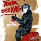 Mr Brainwash Follow Your Dreams answer graffiti art Oil Painting Canvas 24x36