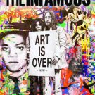 Mr Brainwash Art Is Over Abstract graffiti art Oil Painting on Canvas 24x32"