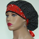 Bouffant Scrub Cap For Surgical-Handmade-Nurse Cap-Medical Scrub Cap-Veterinarian Hat-100% Cotton.