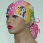 Ponytail Scrub Cap-Surgical Scrub Cap-Handmade-Medical Cap-Nurse Cap-