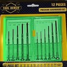 Tool Bench 12 Piece Precision Screwdriver Set