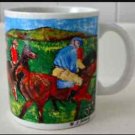Chaleur Master Impressionists Degas ‘The Gentlemens Race’ signed ceramic mug