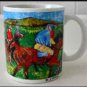 Chaleur Master Impressionists Degas ‘The Gentlemens Race’ signed ceramic mug