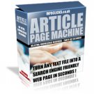 Article Page Machine - Lowest Price on the Net