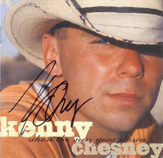 AUTOGRAPHED Kenny Chesney When The Sun Goes Down CD ON SALE