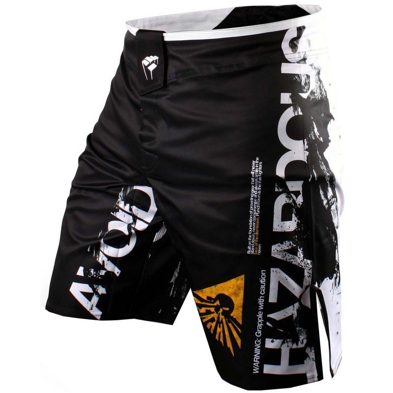 MMA Fearless Black Shorts Sparring Trunks Boxing Cage Shorts