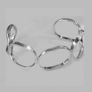 Sterling Silver Cut-Out Cuff Bracelet