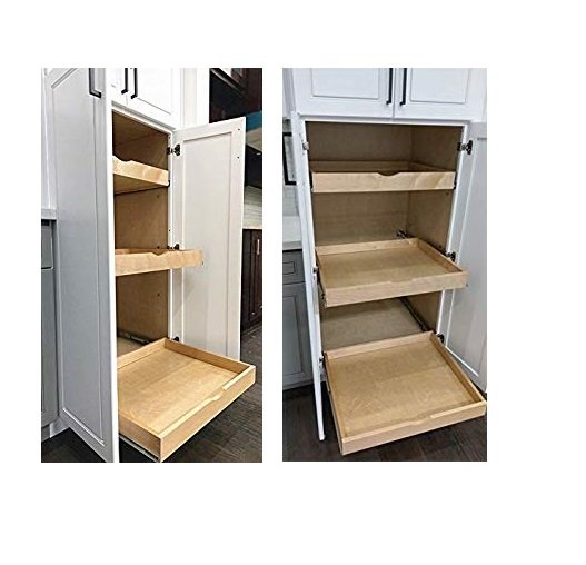 27" x 21" Elysian Roll Out Tray Wood Pull Out Drawer shelf